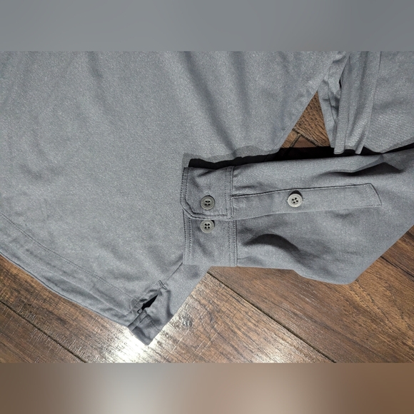 Duluth Trading Co Shirt Men's XL Button Long Sleeve Collared Gray Standard Fit - Picture 5 of 14